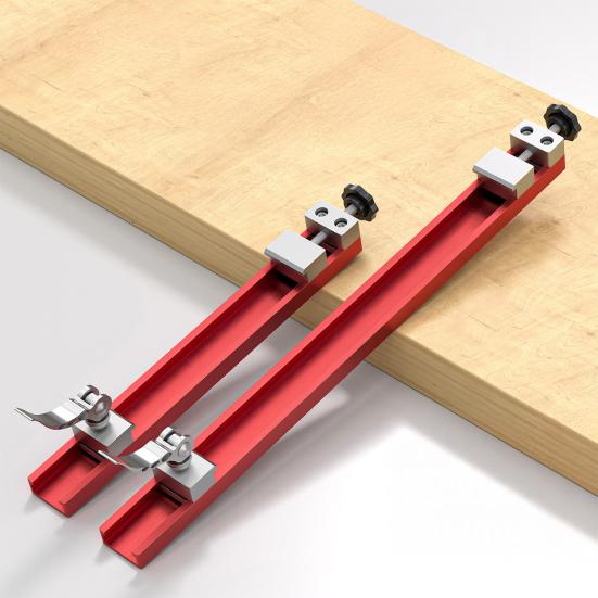 Cutting Machine Base Guide, Adjustable Circular Saw Guide Rail, Aluminum Alloy Double Locking Design Cutting Track for Precise Woodworking