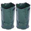 2PCS 15 Gallons Home Planting Bag Reusable Garden Lawn Patio Yard Waste Bags Laundry Container