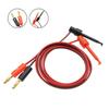 Universal Test Clips Pure Copper Multimeter Test Hook Clips Electrical Test Wires Gold Plated For Multimeter Testing Circuit Diy