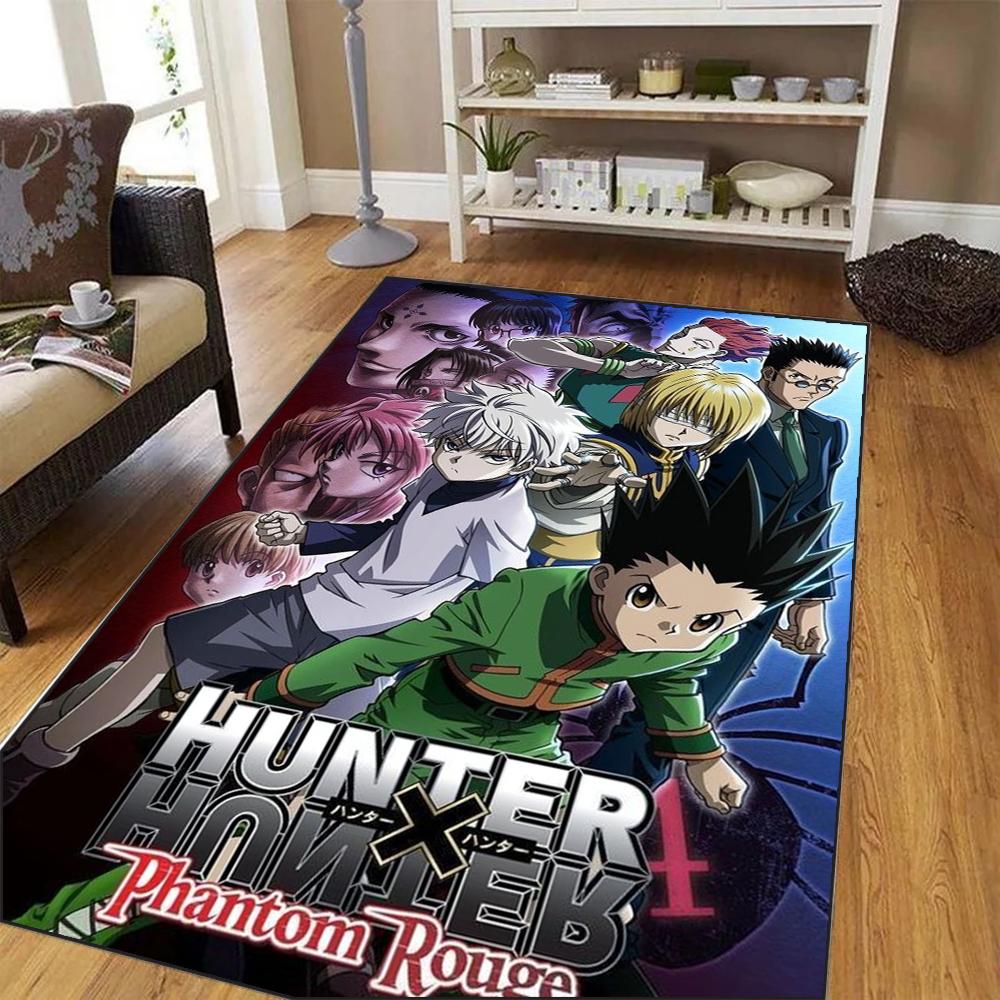 Japanese Anime Rug Hunter X Hunter Gon and Killua Soft Carpet for Living Room Decor Floor Mat Bedroom Cloakroom Sofa Area Rugs