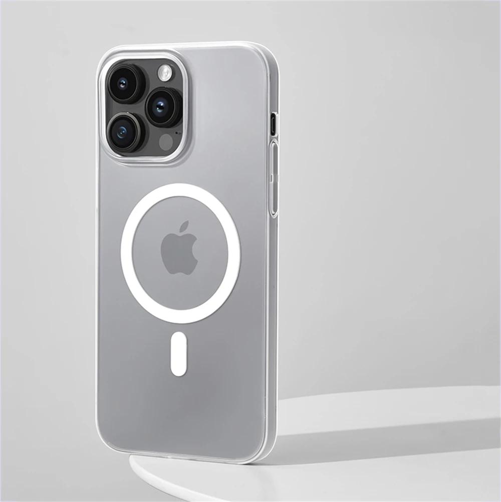 Klare Ultrastarke Magnetische Handyhülle für iPhone 16 Pro Max 11 12 13 14 15 - Vergilbungsresistent Langlebig Transparent Schutzhülle