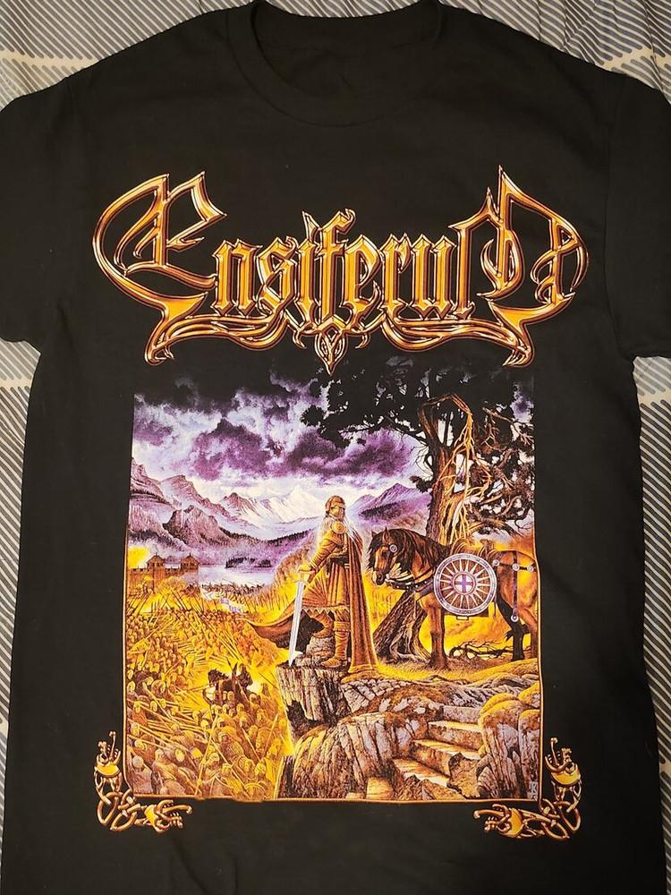 

ENSIFERUM Music For Lovers Black T-Shirt Cotton Full Size Unisex T-Shirt L
