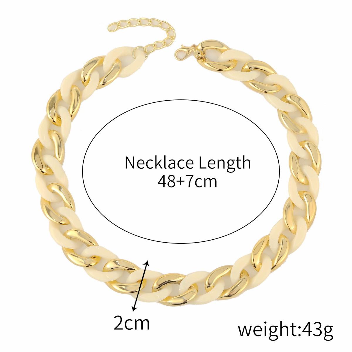 

Ожерелье из смолы Массивное ожерелье в готическом стиле Майами, кубинское ожерелье