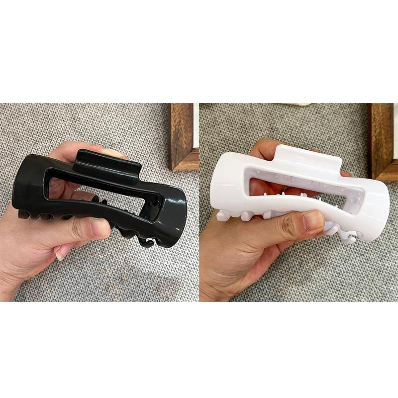 1/2/4 Pcs Soft Silicone Shark Hair Clips for Women Protective Elastic Hair Clip Back Head Durable Flexible Unsnappable Claw Clip