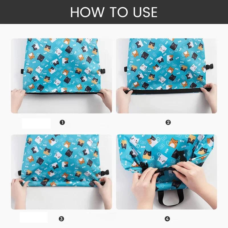 Kids Swimming Backpack Swim Cap Clothes Storage Dry Wet Combo Bags Waterproof Travel Beach Outdoor Pool Sport Wash Packing Bag