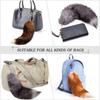 Echter Fuchsschwanz Schlüsselanhänger Wolfsschwanz Pelz Quaste Schönes Accessoire Länge 40 cm Autoschlüsselanhänger für Damen Ketten Geschenke