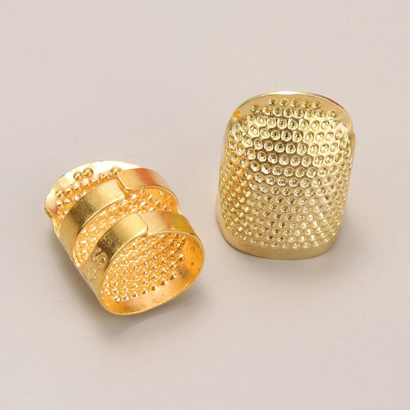 

Регулируемый винтажный швейный напёрсток, ручная работа, нескользящая вышивка на кольце, винтажный держатель для иглы, игольница, пяльцы M золотистый