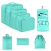Seven-Piece Travel Storage Set: Wash Bag, Clothes, Underwear Organizer & Folding Sub-Pack