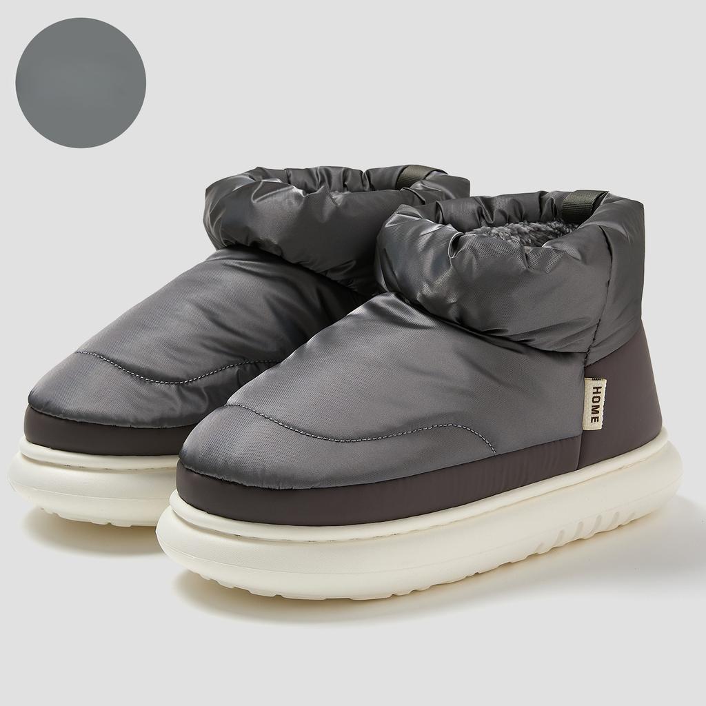 Klobige Plateau Winter Damenstiefel Wasserdicht Daune Unisex Street High Top Baumwollschuhe Outdoor Warmhalten Fell Leichter Schneestiefel