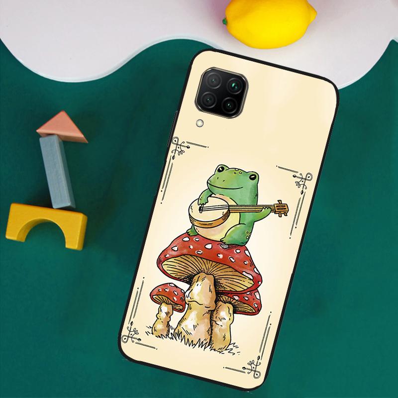 Cottagecore Frog Aesthetic For Huawei Nova 9 10 SE 8i 11i 12i 12s Y60 Y61 Y70 Y90 Y72 Y73 Y91 P60 Pro P40 P30 Lite Case