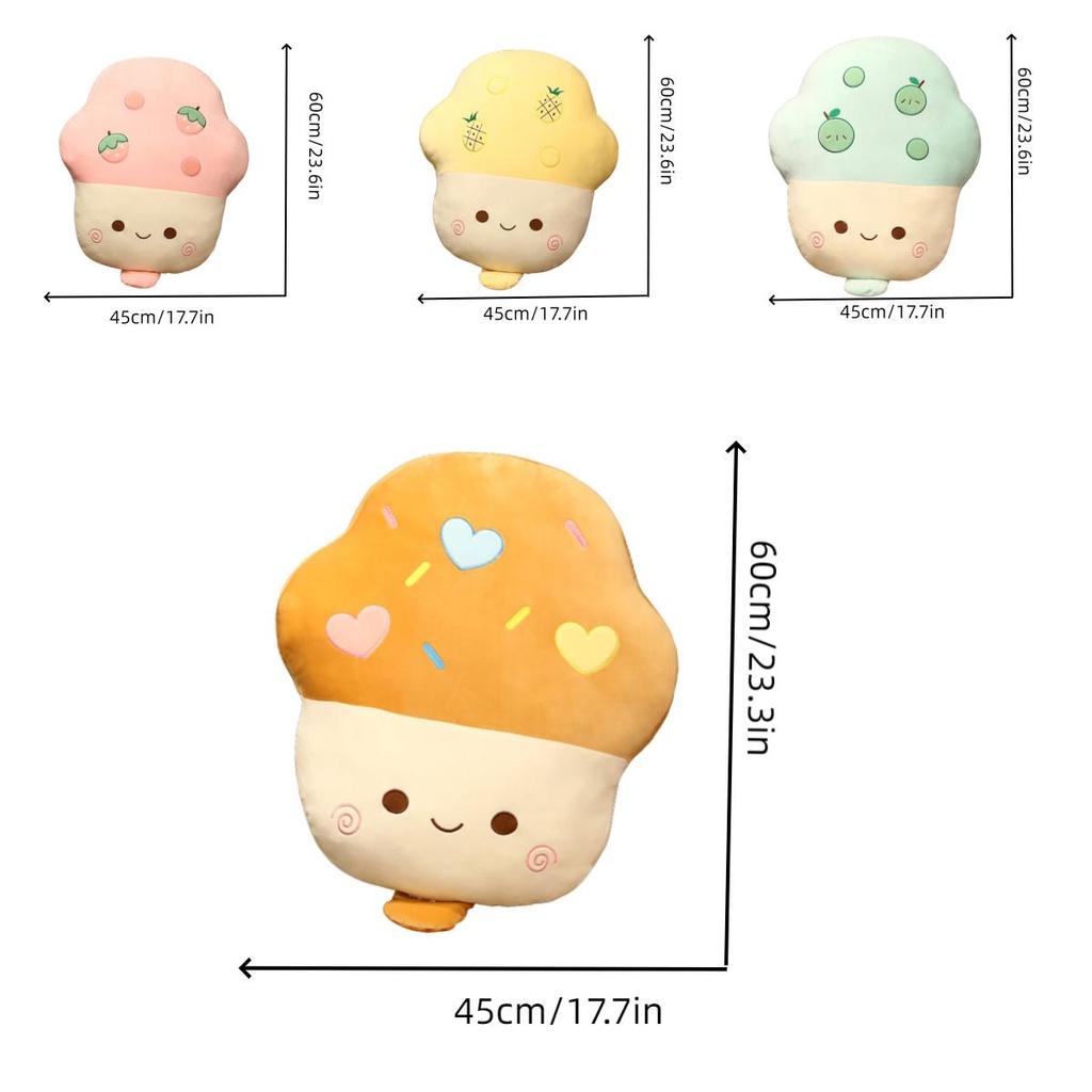 Cute Ice Cream Throw Pillow Plush Doll Soft And Colorful Design Perfect For All Ages