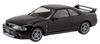 Aoshima Bunka Kyozai Scale The Snap Kit Series Nissan R33 Skyline Black Plastic Model Kit 1/32 GT-R Pre-Colored 15-B