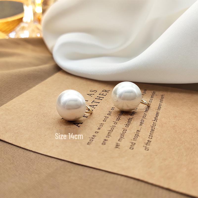 Роскошные корейские жемчужные серьги-клипсы: Безболезненно, без проколов, в атмосферном стиле