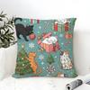 Children'S Cartoon Animal Painting Pillow Case Linen Pillow Case Sofa Home Decor Cushion Cover Cushion Cove