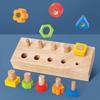 Educational Wooden Toy: Develop Cognitive & Fine Motor Skills with Colorful Nut-Shaped Pegs