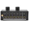 QH 06 6 Vstupní 1 výstupní audio přepínač 6 v 1 výstupní audio signálový selektor přepínač přepínač výběru zdroje Telefon