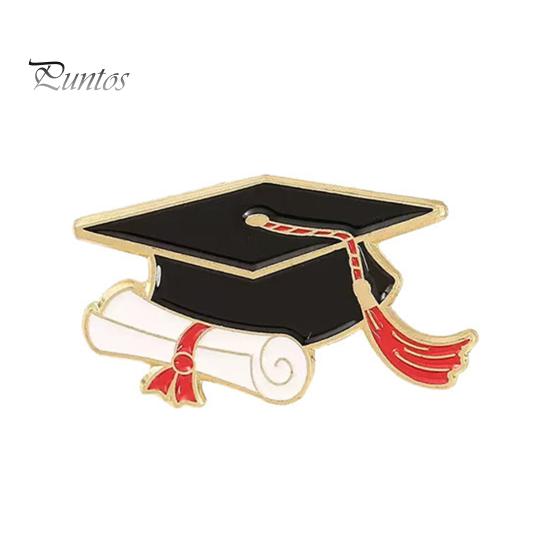 

Брошь из цинкового сплава с дизайном шляпы бакалавра, изысканный процесс капания масла, аксессуар для шляпы, брошь, украшение для сумки D