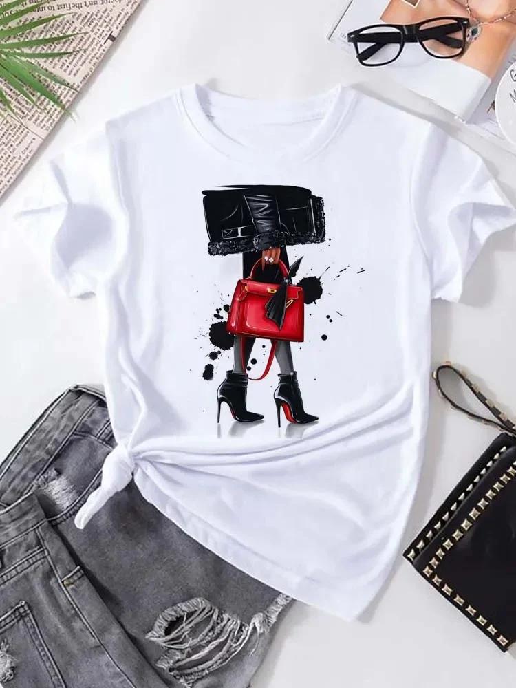 Women T-Shirt Harajuku Streetwear Short Sleeves Female Clothes Tops Tees Printed Female Tshirt Women Fashion Graphic