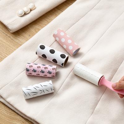 Mini Tear-off Clothes Sticker Roller Sticky Paper Portable Lint Rollers Household Cleaning Tools