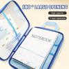 Gradient Mesh A4 File Folder, 4-layer Classified Storage, Portable with Handle, Ideal for Student and Office Use.