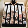 One Piece Character Print Flannel Blanket,High Quality Comfortable for All Seasons,Home Decor,Warmth and Comfort,Perfect for Christmas Gifts