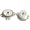 GZC9-C-1/GZC9-C-1-G Ceramic Tube Socket 9PIN Connector for 12AX7,12AT7,12AU7,ECC83,ECC82,E88CC 6922 forAudio Enthusiasts