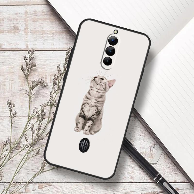 Cute Cat Animal Case For ZTE Nubia Red Magic 11 10 9 8 8S 9S 10S Pro Plus 6 7 6S 7S Pro 5G 6R 10 Air Funda