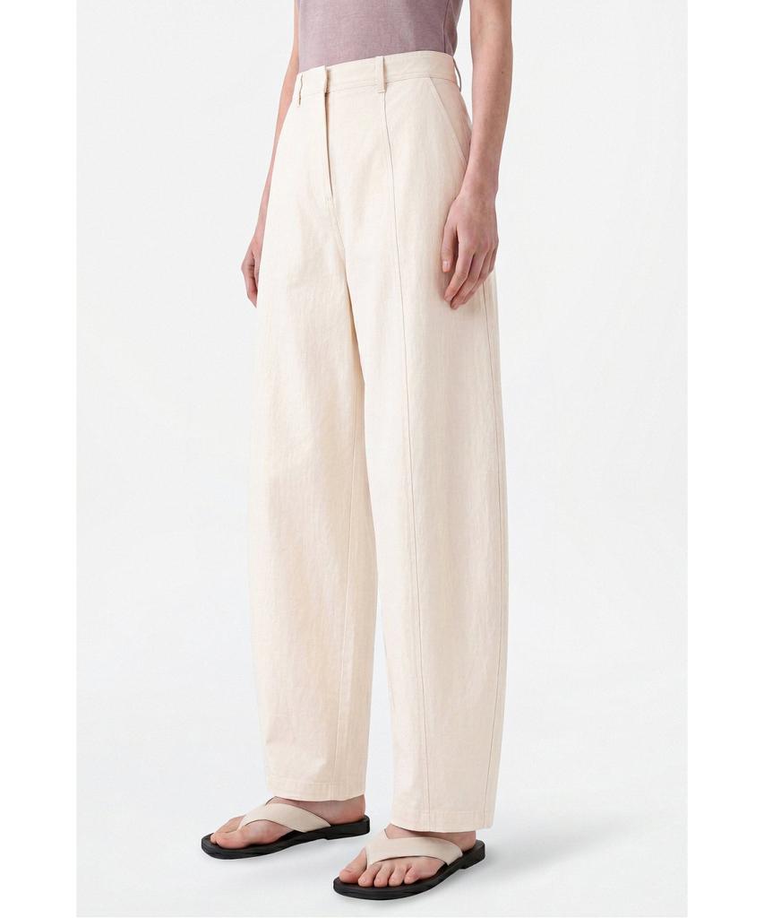 Jaa [Jaah] Round Silhouette Pants Cream