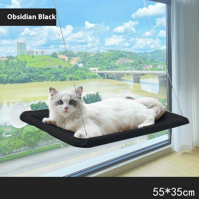 Wood Cat Bed Space Capsule Cat House Cat Hammock Cat Window Bed Space Capsule Non Perforated Suspension Hammock Bed Pet Supplies