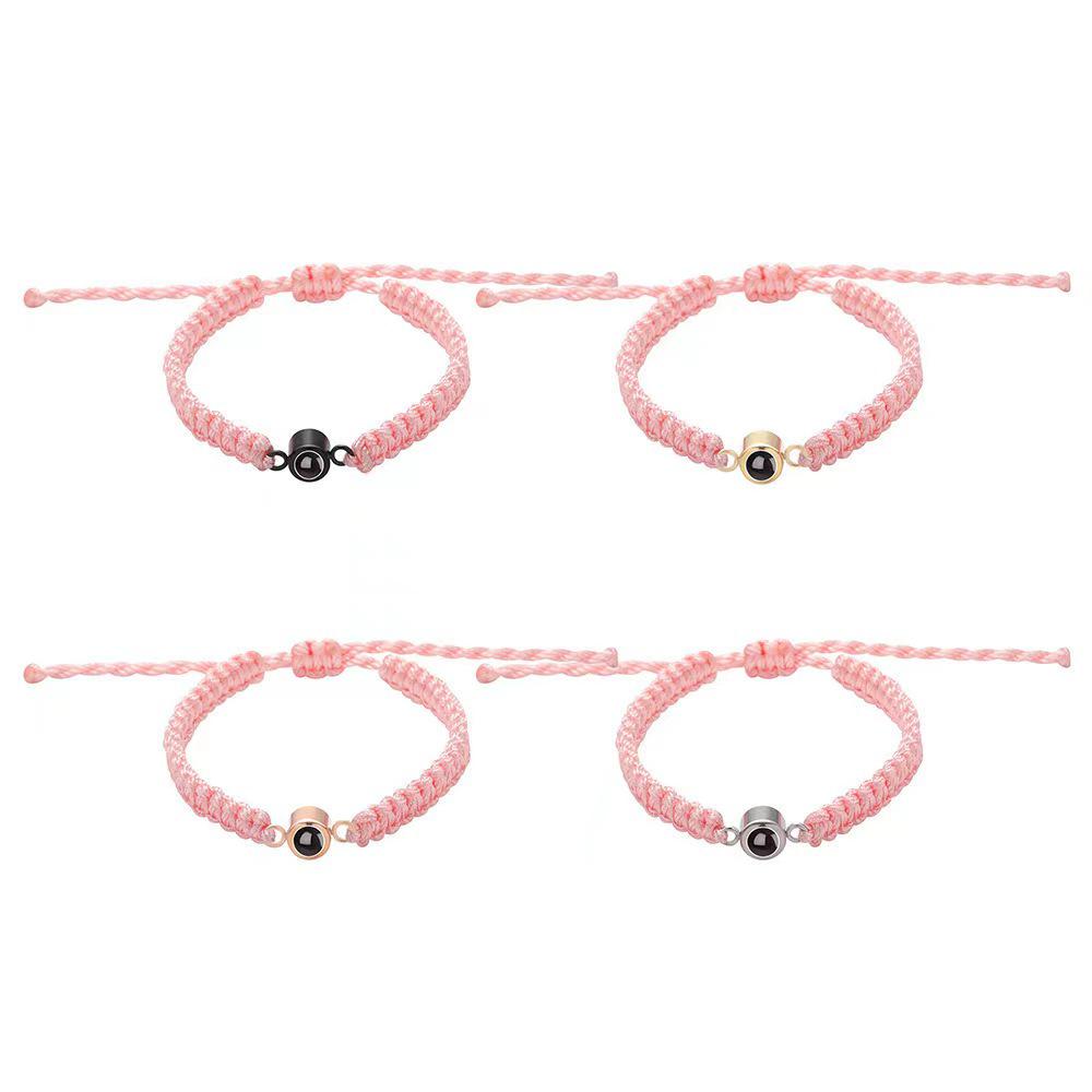 100 Talen Gepersonaliseerde Kleur Foto Projectie Armband - Unisex Cadeau