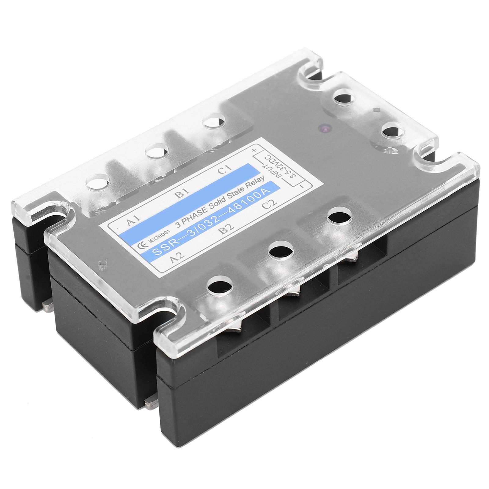 

Трифазне твердотільне реле Електричний вхід SSR3 D48100 100A DC-кероване AC 480V