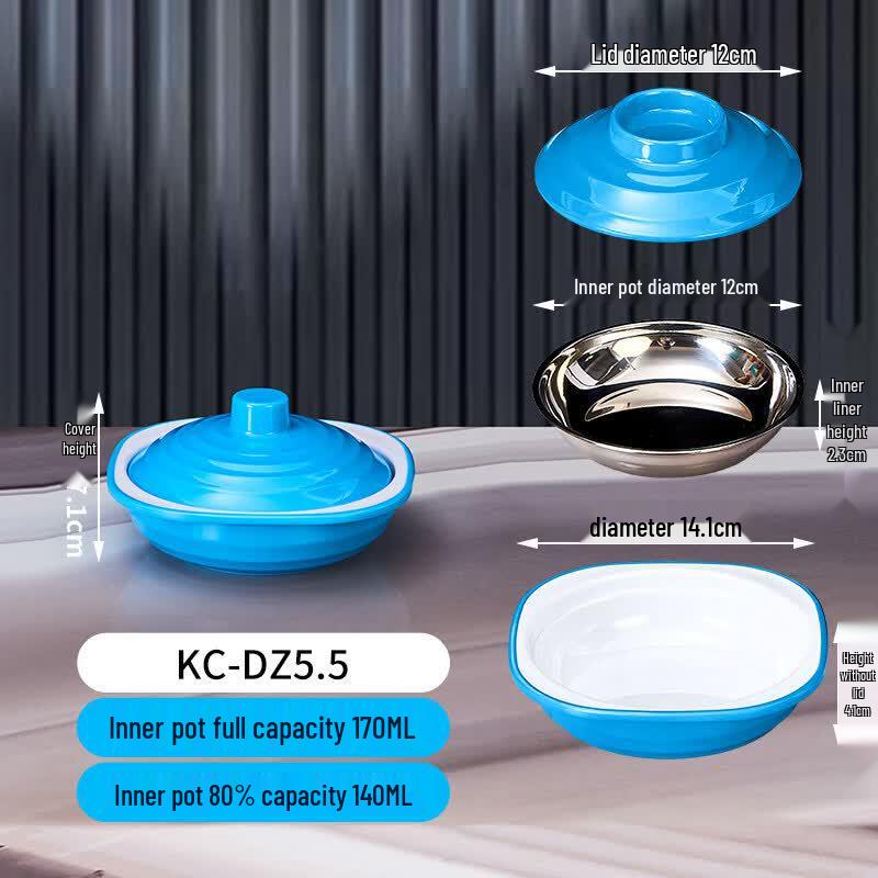 Ru Han Thickened Melamine Soup Bowl Set with Inner Liner