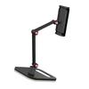 Aluminum Alloy, Silicone Black Dual-Arm Basic Aluminum Tablet Stand  Travel Portable Device Holding