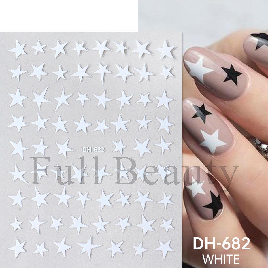 Nail Art Sticker, New Year'S Red Laser Red French Bow Atmosphere Adhesive 3D Nail Sticker