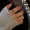 Light Luxury Trendy Women's Chain Ring: Versatile Open Design for Index Finger