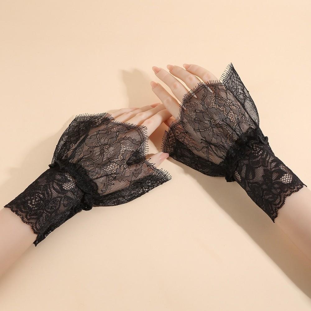 Stretchable Pleated Fake Sleeves Pleated Design Wrist Accessories Special Occasions