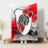 1pc Blanket - Club Atlético River Plate Print Design, Lightweight Blanket for Sofa, Bed- Soft &Warm, Gift for All Seasons