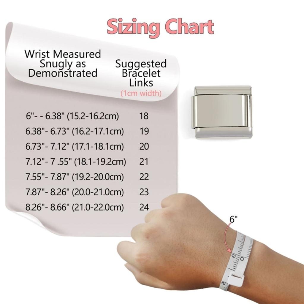 Italian Module Bracelet Link Connectors Jewelry Accessories Stainless Steel Texture Suitable for Jewelry Enthusiasts