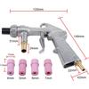 Sand Blasting Guns Sandblaster + 4Pcs Ceramic Nozzles + Extra Iron Nozzle Tip Set
