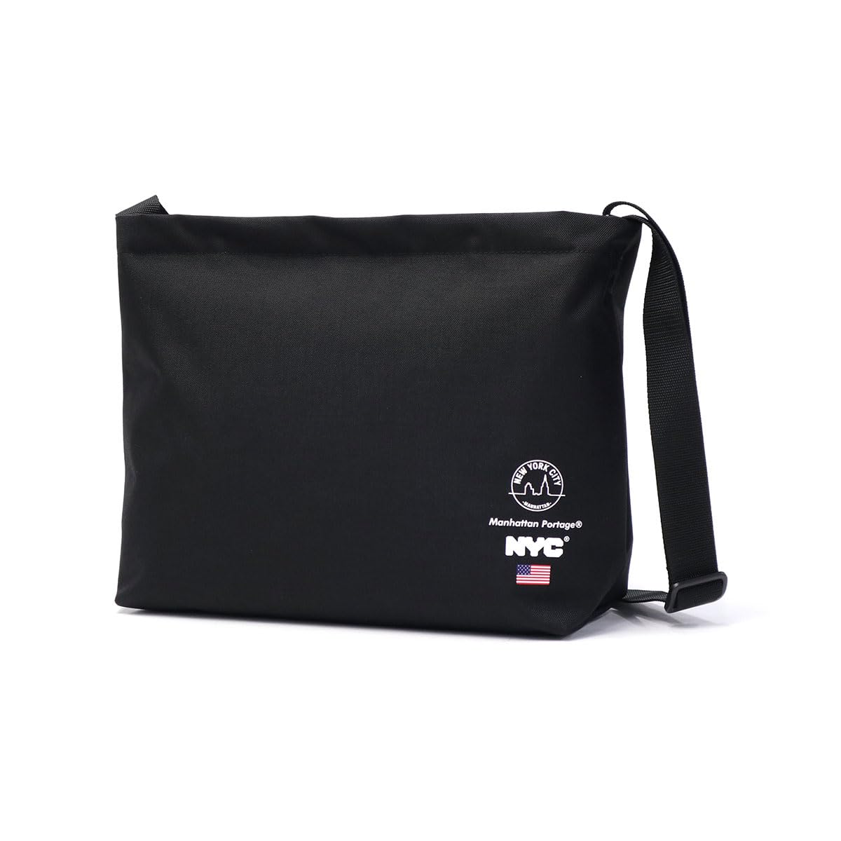 

Genuine Shoulder Bag MP1482LVLNYCITY Clearview Shoulder Bag Vinyl Lining NEW YORK CITY Black [Manhattan Portage] [Official] чорний