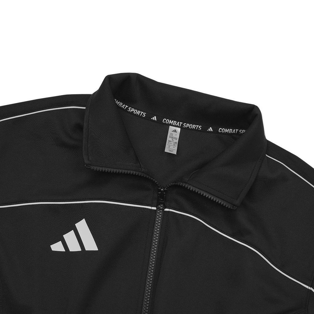 adidas Unisex Striped Breathable Training Jacket Black White Unisex TR401CS-BW