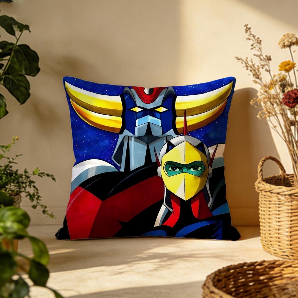 Trendy UUFO Robo Grendizeres Cushion Cover Versatile DoubleSided Pillow Case Fit for Sofa Bed Car  Daily Decor