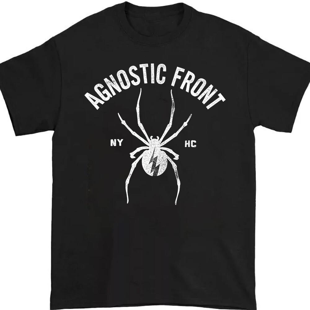 Редкая унисекс футболка Agnostic Front Men Black Все размеры 9D717 M