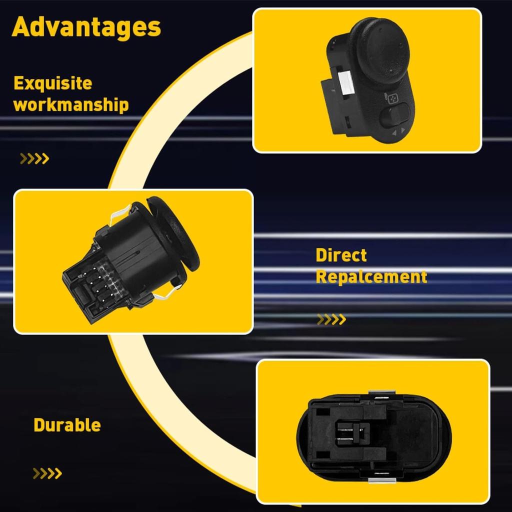 Fits for 2010-2015 Camaro GM Left Driver Side Door Power Mirror Control Switch