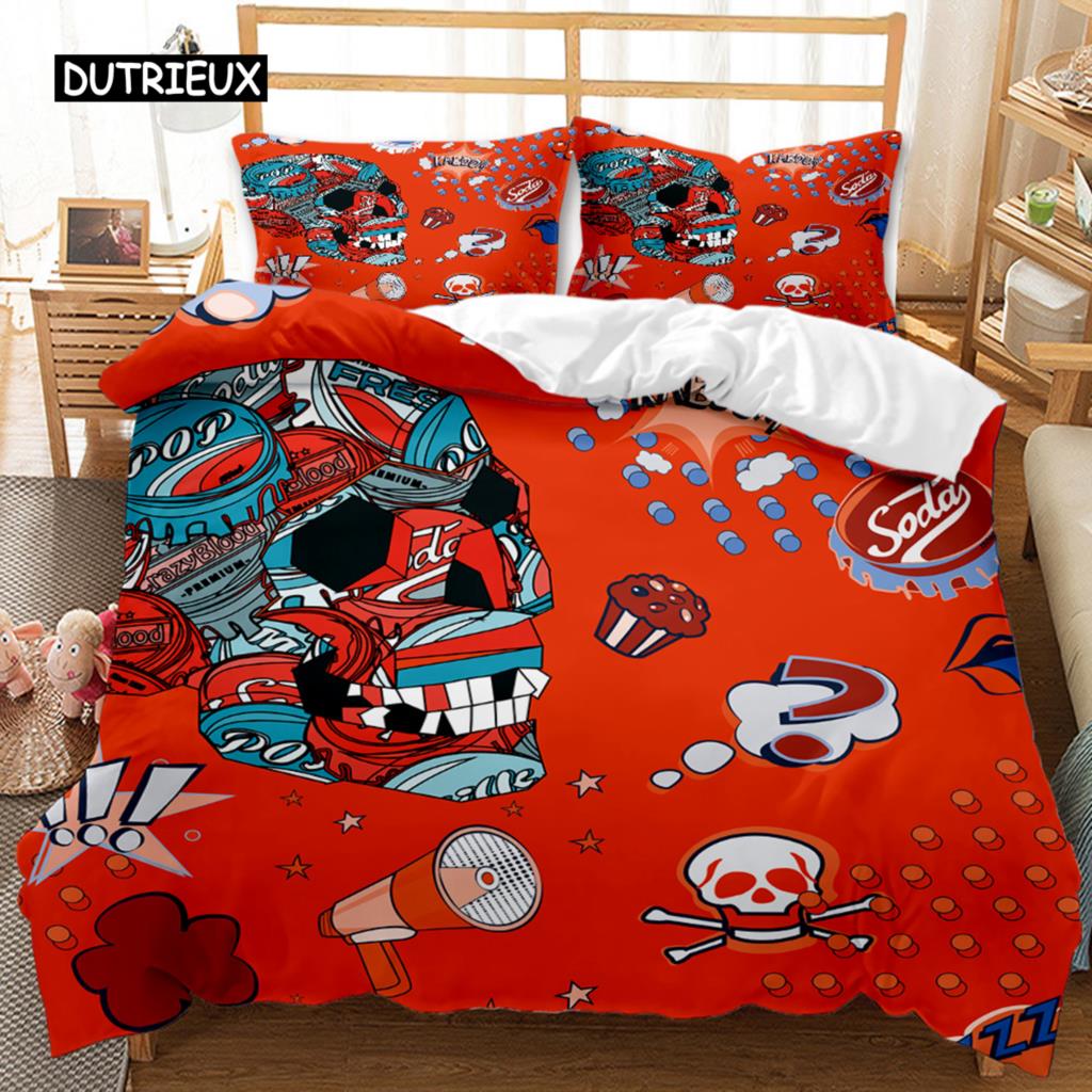 Urban Trend Duvet Cover Set London Canvas Shoes for Kids Teens Twin Bedding Set Double Queen King Size Polyester Quilt Cover