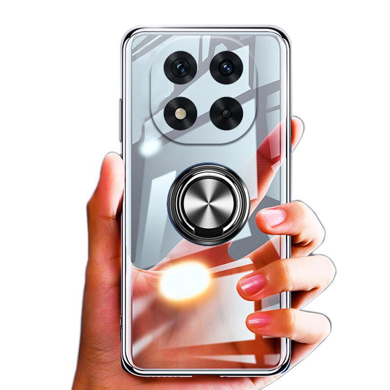 For Xiaomi Poco M8 M8 Pro Case Ring Holder Phone Case Ultra Thin Transparent Car Navigation Silicone Clear Cases For MI Poco M8 Pro 5G Phone Casing