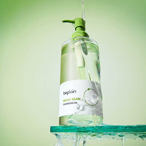 BEPLAIN Mung Bean Cleansing Oil Deep Makeup Remover Hydrating Gentle Cleanser 300ml