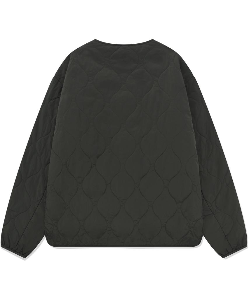 COVERNAT Kurze Steppjacke Anthrazit