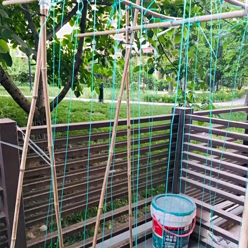 1roll of 200 Meters Reen Gardening Twine Multi-Purpose Binding Cord with Reinforced Braiding Technology