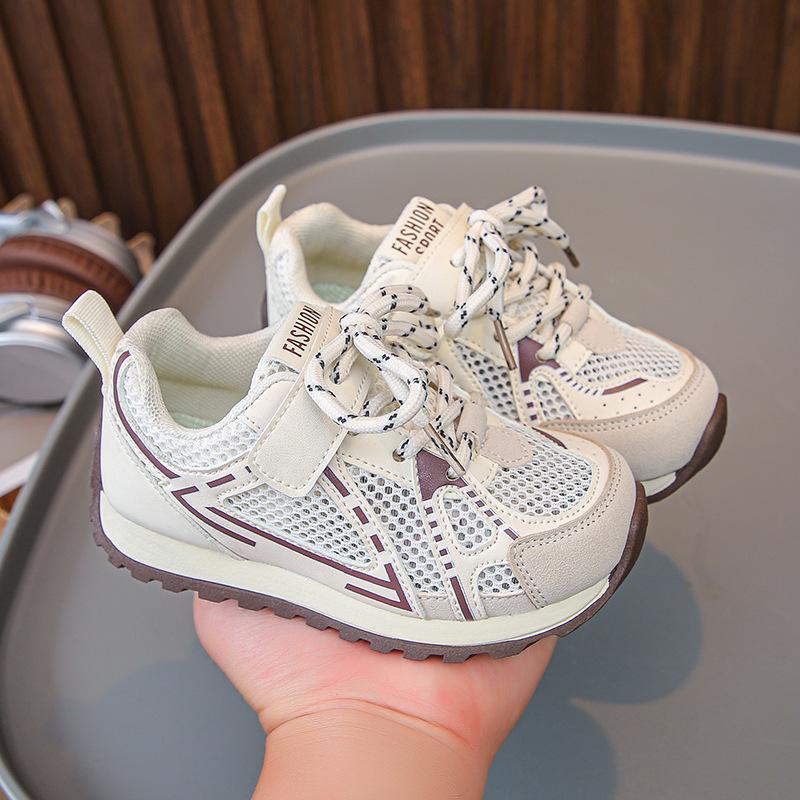 2025 Summer New Children's Sports Shoes Single Mesh Breathable Boys Running Shoes Fashionable Versatile Girls Forrest Gump Shoes Tide